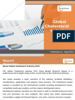 Global Cholesterol Industry 2015: No. Pages:133