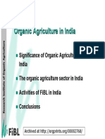 Organic Agriculture in India
