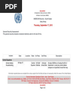 From South Sudan, UNMISS Internal "Sit-Rep" Sept 17, 2015