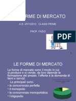 Le Forme Di Mercato