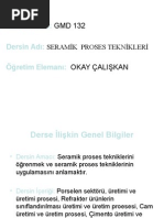 Seramik Üretim Prosesleri 