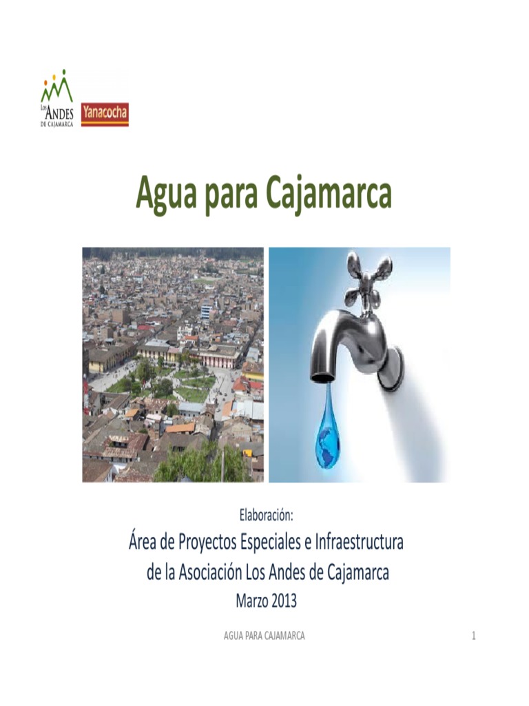 Proyectos de Agua Potable en Cajamarca | PDF | Hogar, jardinería y ...