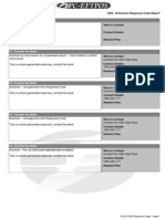 CBA Response Code Extensive