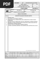 Index of Revisions Description And/Or Revised Sheets: Steam Turbine TB-B-280012 A