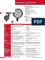 Premium Stainless Steel Liquid Filled Pressure Gauge