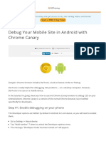 Debug Your Mobile Site in Android With Chrome Canary