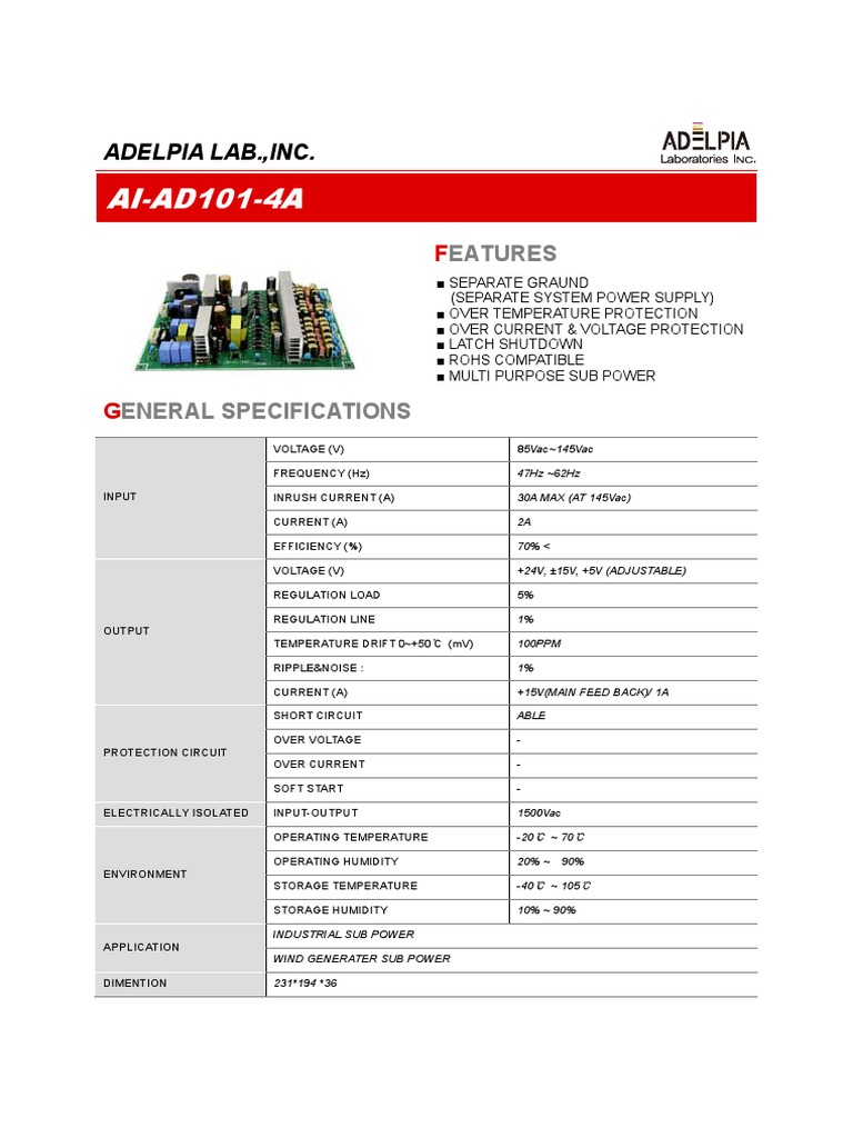 Electric Circuit Specifications Guide | PDF | Computers