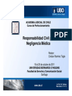 Responsabilidad Civil Por Negligencia Médica: Academia Judicial de Chile Curso de Perfeccionamiento