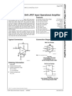 Low Offset, Low Drift JFET Input Operational Amplifier LF411
