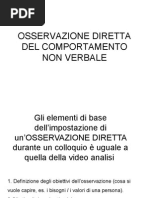 OSSERVAZIONE DIRETTA