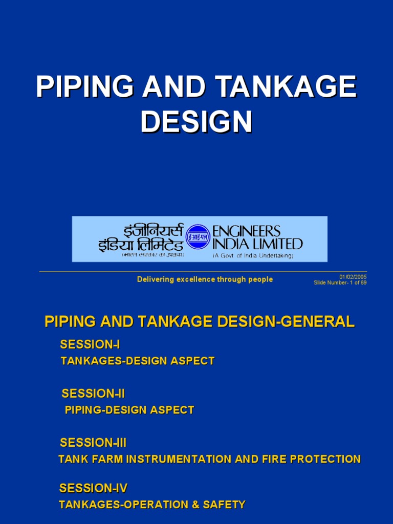 Tank Farm Piping Design Overview | PDF | Pump | Fluid Dynamics