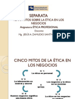 Separata 5 Mitos Sobre La Ética en Los Negocios