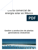 Oferta Comercial de Energía Solar en México