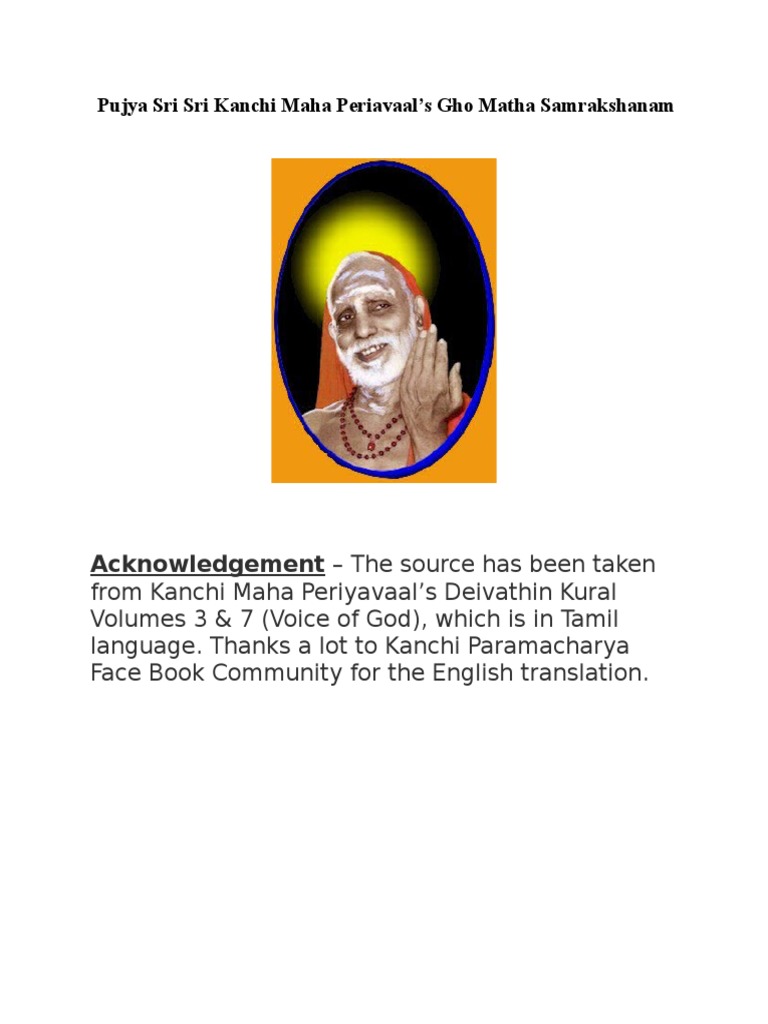 Gho Matha: The Divine Cow's Significance | PDF | Indian Religions | Rituals