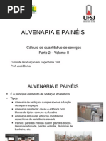 ALVENARIA - medição