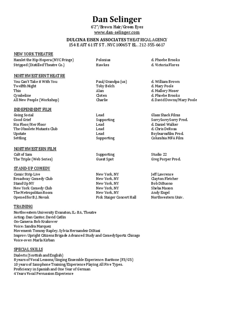 Dan Selinger Resume | PDF