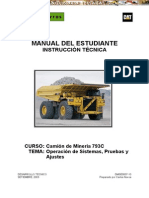 Manual Instruccion Camion Minero 793c Caterpillar Operacion Sistemas Pruebas Ajustes