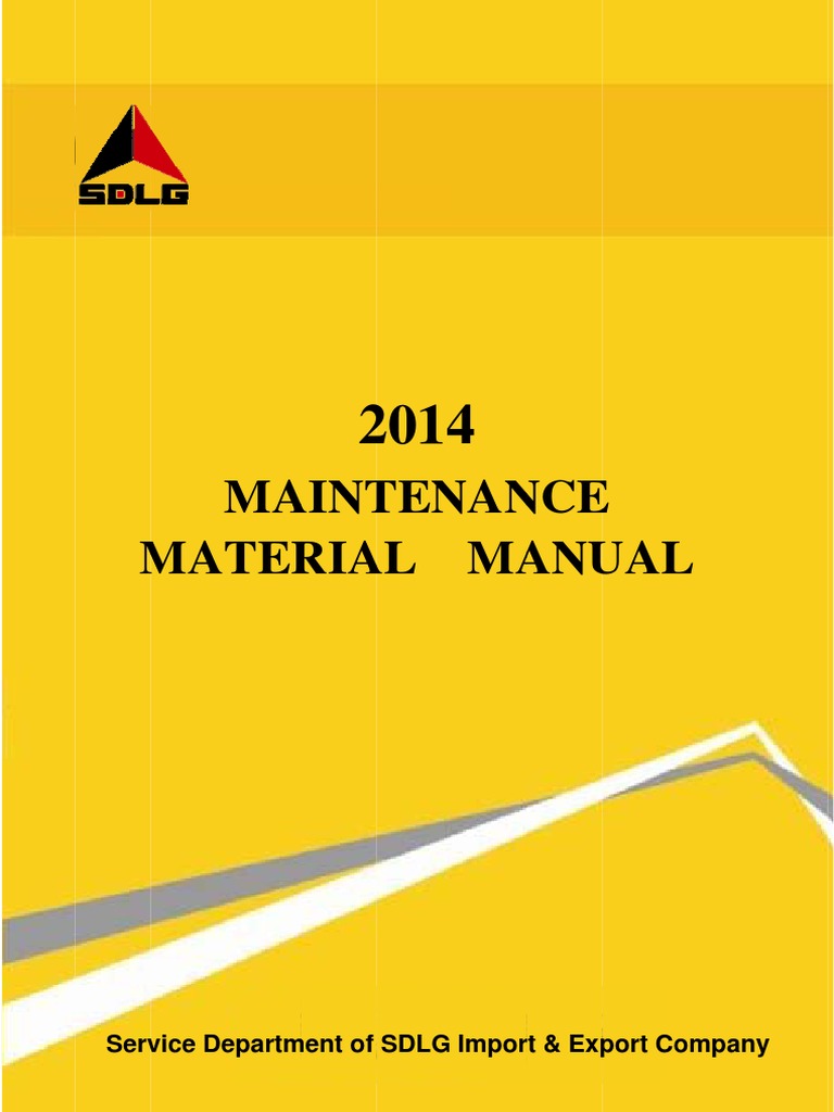 Maintenance Material Manual 2014 | PDF | Computers | Technology ...