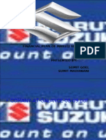 Financial Plan of Maruti Suzuki