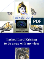 I Asked Lord Krishna... : Click To Advance Slides