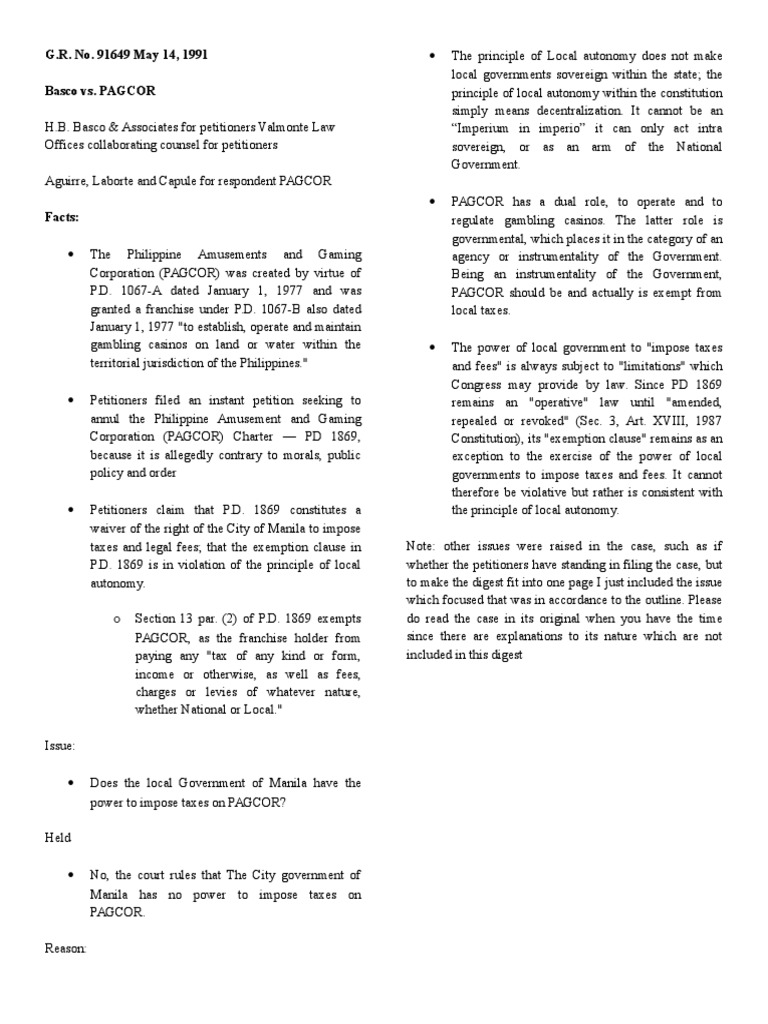 Local Govtcase Digests Initiative Commission On Elections