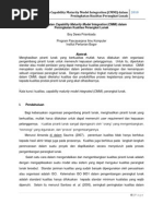 Download Pemanfaatan Capability Maturity Model Integration CMMI dalam Peningkatan Kualitas Perangkat Lunak by suwer123 SN28192241 doc pdf