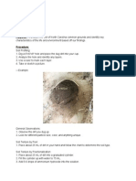 Soil Lab Final: Purpose: To Analyze The Soil of North Carolina Common Grounds and Identify Key