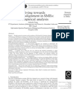 Striving Towards Strategic Alignment in Smes: An Empirical Analysis