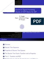 EE602 - Statistical Signal Processing Lecture 2: Review of DSP Basics For SSP