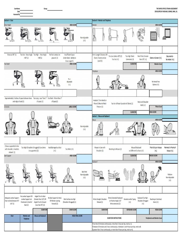 Rapid Office Strain Assessment Guide | PDF | Teaching Methods & Materials