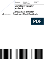EPA Managment of Water Treatment Plant Residual