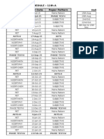 Exam Schedule - 11Th A Test Name Test Date Paper Pattern: Phase Test-I 17-Jul-15 Phase Test-I