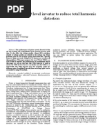 Modelling of 9 Level Inverter To Reduce Total Harmonic Distortion
