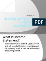 Introduction To Income Statement