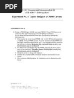 Experiment No. 4: Layout Design of A CMOS Circuits: ECE 4101 Computer and Information Lab III (ECE 4141 VLSI Design Part)