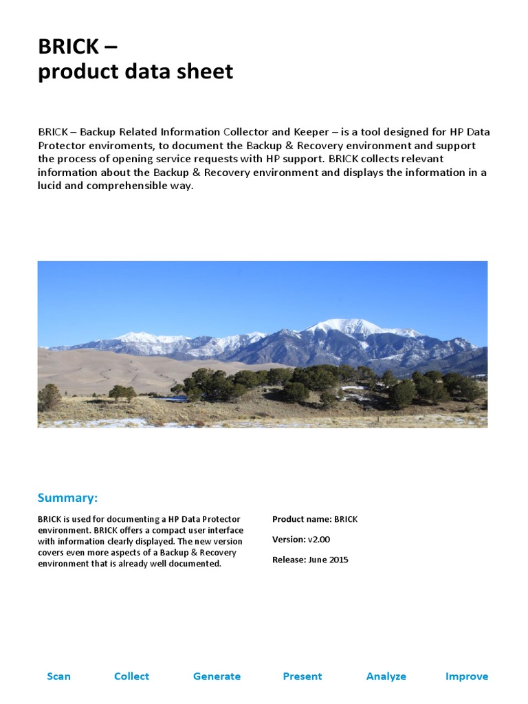 BRICK Datasheet Final v2.0 | PDF | Backup | Operating System