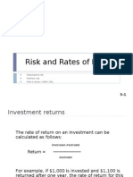 Risk and Rate of Returns in Financial Management