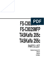 Part List Kyocera FSC8020-8025