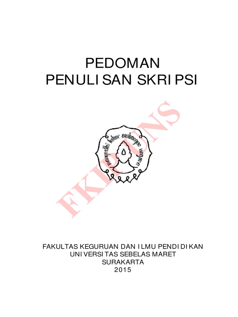 Pedoman Skripsi Fkip Uns