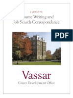 Resume Guide vassar