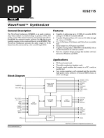 The WaveFront Synthesizer, ICS2115 datasheeet