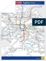 Essen Schematischer TagNetz Linienplan 2014