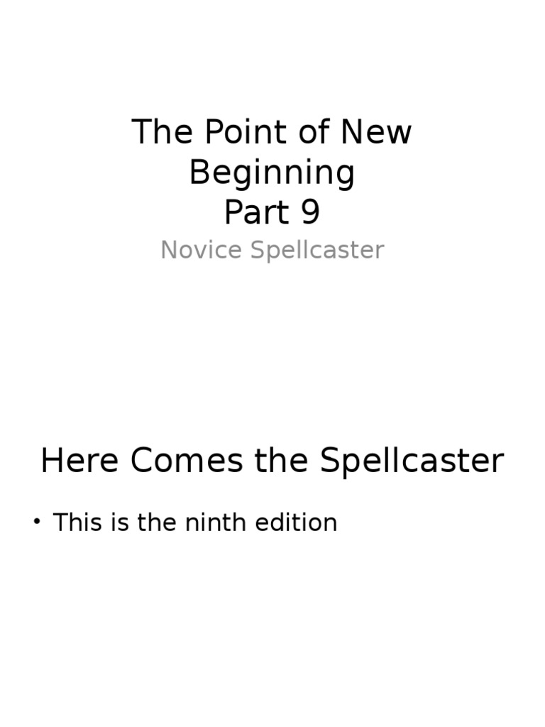 The Point of Beginning Part 9 | PDF