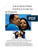 La Fortuna de La Hija de Chávez Que La Convertiría en La Más Rica de Venezuela