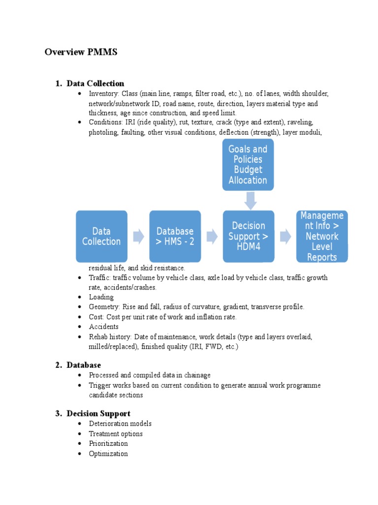Overview PMMS: Goals and Policies Budget Allocation | PDF | Technology ...