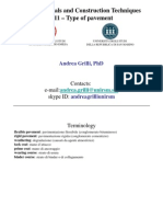 Road Materials and Construction Techniques L11 - Type of Pavement