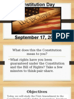 Constitution Day Ela 9-12 Presentation Google Slide Format