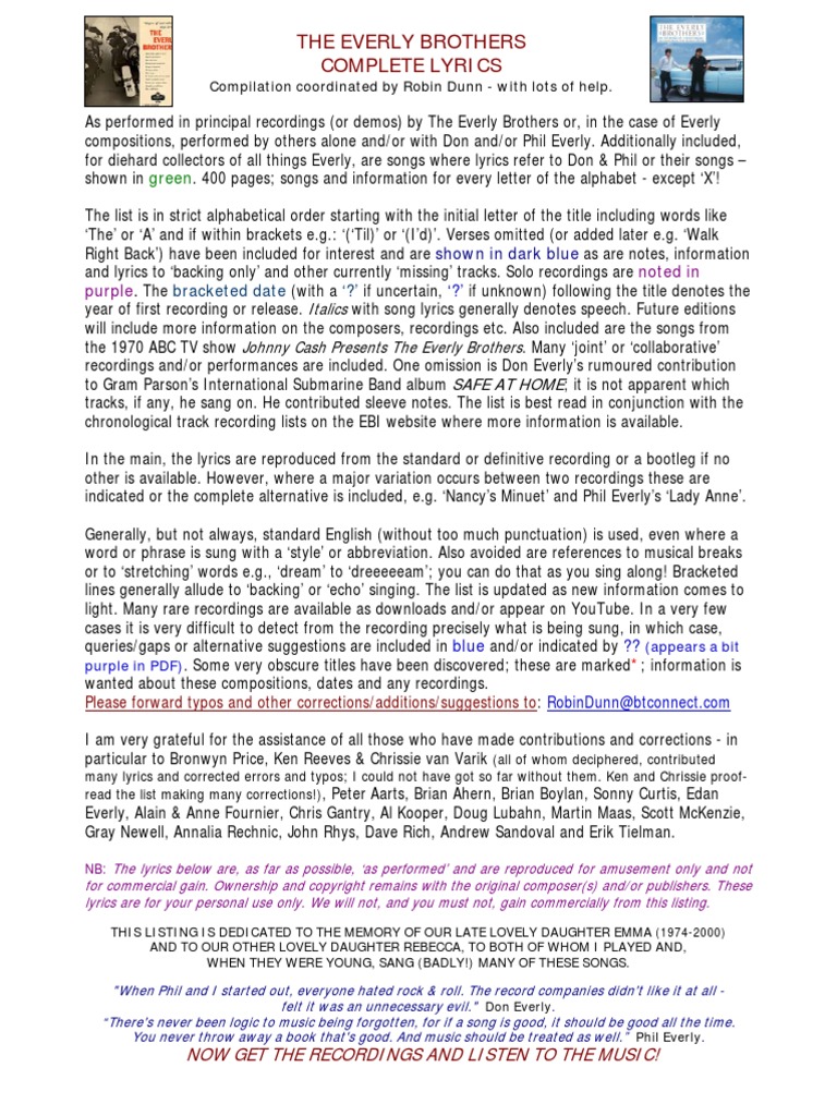 Lyrics | PDF | O Come | Annie Laurie