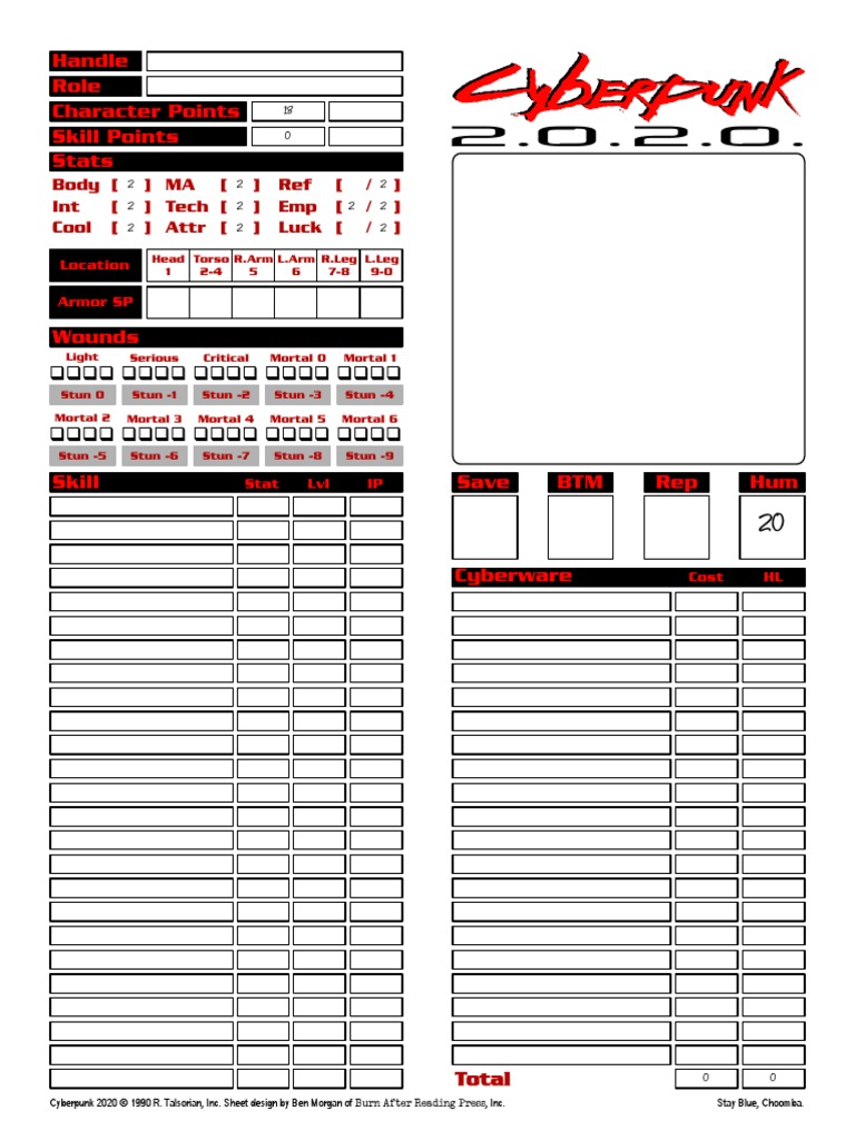 заполняемый лист персонажа киберпанк 2020. киберпанк 2020 чарник. карточка персонажа киберпанк. киберпанк лист персонажа. Cyberpunk 2020 лист персонажа.