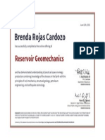 Brenda Rojas Cardozo: Reservoir Geomechanics